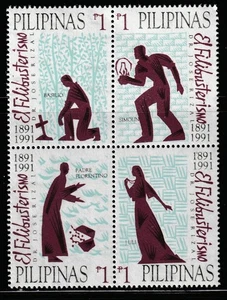 Philippinen 1991 Sc # 2101 Independence Movement MNH OG - Bild 1 von 1