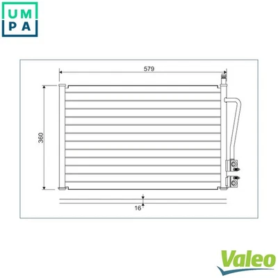 CONDENSER AIR CONDITIONING 817664 FOR FORD AUSTRALIA FYJB/FYJA 1.6L N4JB 2.0L - Image 1 of 4