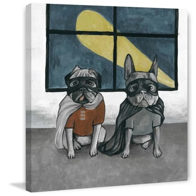 Marmont Hill Four Legged Heroes Painting Print on Wrapped Canvas — 第 1/4 张图片