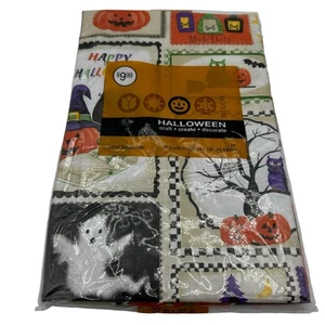 Mantel de vinilo de Halloween 52 pulgadas cuadrado fantasma espeluznante estampado de retazos Joann - Imagen 1 de 8