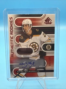 MARC McLAUGHLIN 2022-23 SP GAME-USED AUTHENTIC ROOKIES AUTO JERSEY RED /149 - Afbeelding 1 van 2
