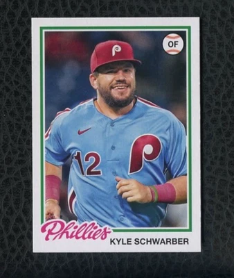 2022 TOPPS ARCHIVES #141 KYLE SCHWARBER PHILADELPHIA PHILLIES - Image 1 of 2