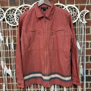 Eastern Mountain Sports Shirt Jacket Shacket 100% Cotton Men’s S Measure in Pics - Picture 1 of 14