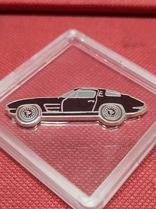 2010 REPUBLIC OF SOMALIA ONE DOLLAR COLORIZED COIN CAR SHAPE Black & Slv In Case - Picture 1 of 7