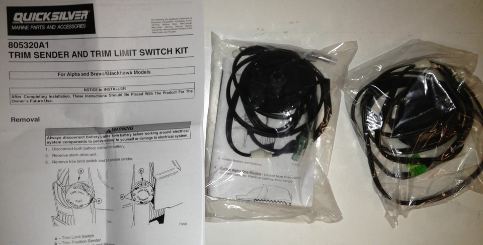 MerCruiser Trim Limit Sender Kit 805320A03