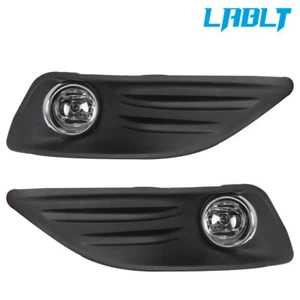 LABLT Front Fog Lights Clear Lens Lamps w/Switch Kit For 2014-2018 Ford Fiesta - Picture 1 of 10