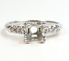 Art Deco 1920's Engagement Mounting Hold 5.5 MM Ring Size 6 UK-L1/2 Platinum