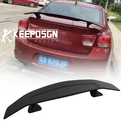 For Chevrolet Malibu 46" Rear Trunk Spoiler Racing GT Rear Wing Matte Black - Image 1 of 4