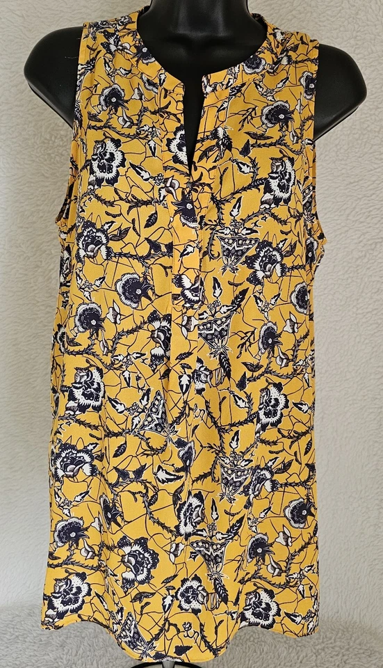 Kenar Womens Shirt Top Blouse Size L Multicolor Floral - Image 1 of 4