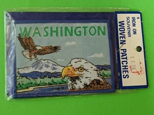 Parche de recuerdo de viaje vintage estado de Washington nuevo de Lote Antiguo  - Imagen 1 de 4