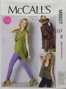 Top Boho modello Mccalls 6607 tunica donna taglie dalla 18W alla 24W nuovo mai indossato - Foto 1 di 6
