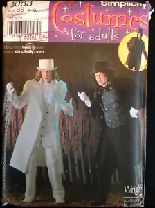 Pattern Simplicity 4083, men’s costumes, suit, top hat, cape, Sz M-XL - Picture 1 of 2