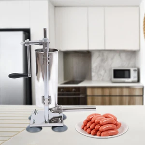 Homemade 6.6lbs 3L Vertical Sausage Stuffer Meat Filler Maker w/ 11pcs Tubes USA - Picture 1 of 12