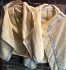 Matching Vintage Pair-Yellow Hooded Terry Cloth Towels-Beautiful! Bath Or Beach!