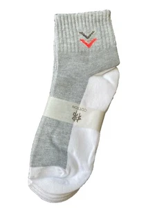 Men’s Grey And White Fashion Socks 5 Pair OS - Picture 1 of 4