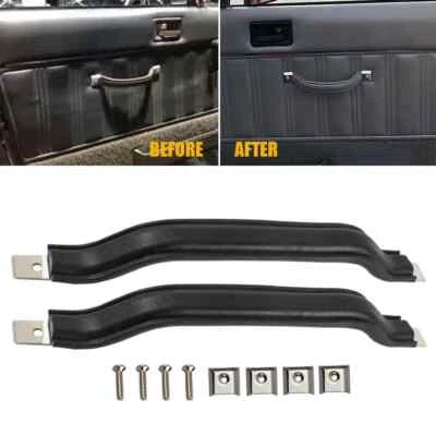 2Pcs Interior Door Handle Pull Strap Fits Jeep Wrangler CJ5 CJ7 CJ8 YJ 1987-1995 Foto 1 de 4