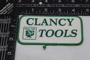 Sew On Patch Clancy Tools Green Logo 4.5'' x 2.25'' Advertising Patch Badge - Picture 1 of 1