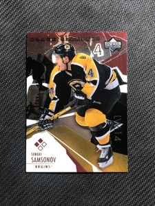 2003-04 UPPER DECK BLACK DIAMOND SERGEI SAMSONOV DOUBLE RUBY RED #ed 43/50