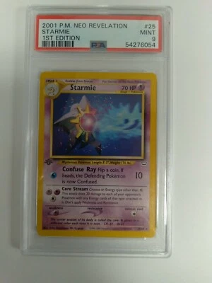Graded 9 2001 P.M. Neo Revelation - Starmie - 1st Edition #25 MINT POKEMON - Image 1 of 3