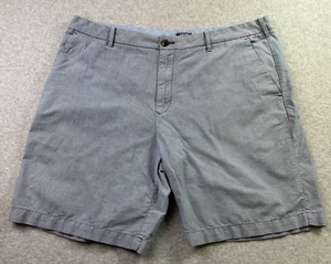 IZOD Mens Flat Front Chino Shorts 40/8.5 Blue Preppy Casual - Picture 1 of 11