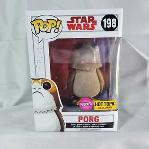 Funko Pop! Star Wars Porg Flocked #198 Hot Topic Exclusive 2017 Vaulted - Picture 1 of 5