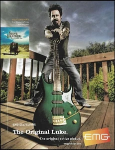 Steve Lukather 2009 EMG SLV pastillas en Ernie Ball Music Man anuncio de guitarra - Imagen 1 de 3