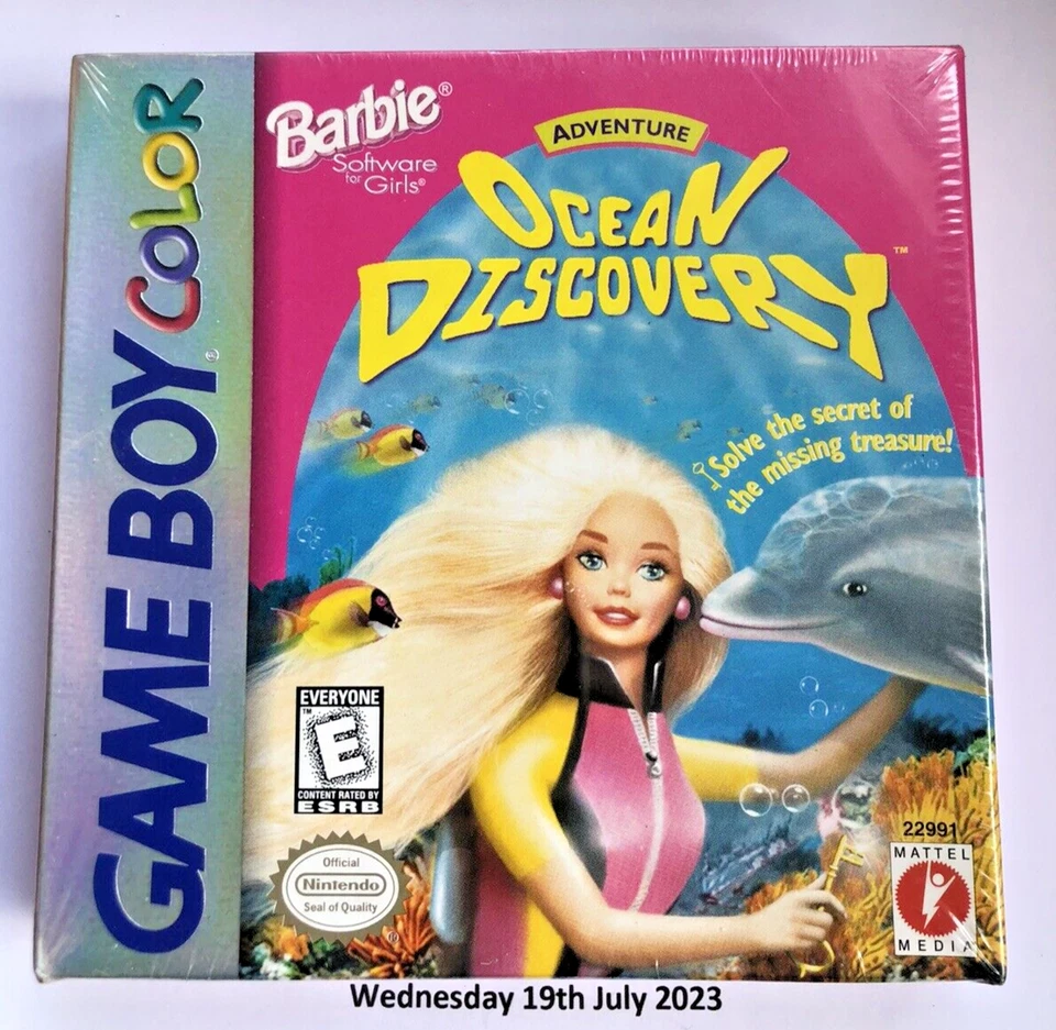 GBC Barbie Ocean Discovery ( 1999 ), NTSC U/C  New & Nintendo Factory Sealed - Image 1 of 1