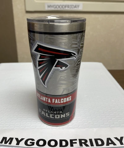 Atlanta Falcons Tervis 20oz Stainless Steel Tumbler ~NEW~ NFL Cover