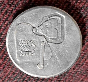 Vintage Kriss Kross Stropper Rasiermesserschärfmedaille; Sa Evening Post; Viel Glück - Bild 1 von 2