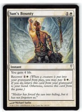 Sun's Bounty *PLAYSET* Magic MtG x4 Coldsnap SP