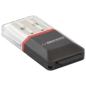 5901299902837 Czytnik kart Esperanza EA134K czarny, srebrny, przezroczysty USB 2.0 - Zdjęcie 1 z 4