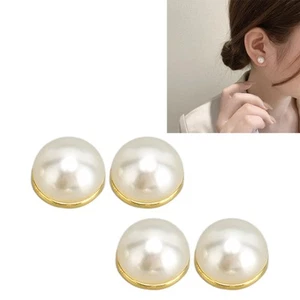 1 Pair Simulated Pearl Magnet Earrings Clip On Fashion Health Care Magnetic HEE - Picture 1 of 12