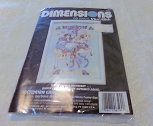 Dimensions No Count Cross Stitch Kit Victorian Carousel by Barbara Mock NWT! - Picture 1 of 3