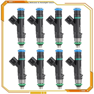 8 Fuel Injectors For 2006-2011 Cadillac DTS SRX STS XLR  Buick Lucerne 4.6L - Image 1 of 4