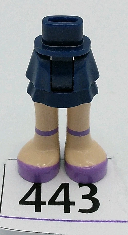 LEGO Friends Mini Muñeca Minifig Azul Oscuro Falda en Capas Lavanda Zapatos Niña 443 Foto 1 de 1