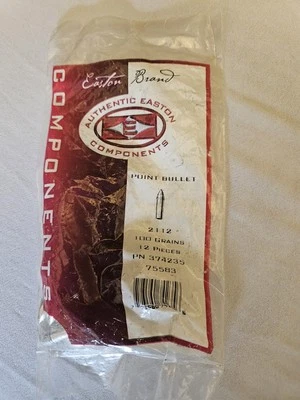 Easton 2112 Bullet Points 100 Grain PN 374235 75583 12 Pcs - Image 1 of 4