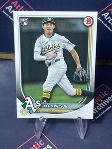 2025 Bowman Jacob Wilson #9 RC Rookie Oakland Athletics A’s - Picture 1 of 2