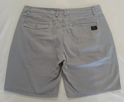 RIP CURL Shorts Size 36 Mens Gray Chino Standard Fit Casual Comfort *Read - Image 1 of 4