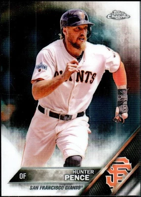 2016 Topps Chrome Baseball #167 Hunter Pence San Francisco Giants Foto 1 de 2