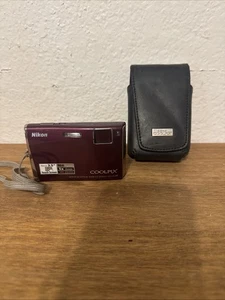 Nikon COOLPIX S60 Royal pink 10.0MP 5x Zoom Digital Camera Used - Picture 1 of 7