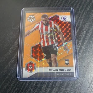 2021-22 Panini Mosaic Premier League Soccer Bryan Mbeumo Orange Mosaic Rookie - Picture 1 of 2