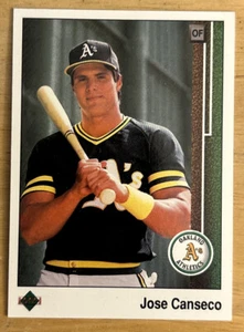 1989 Upper Deck Jose Canseco Baseball Card #371 Athletics OF Mid-Grade EXMT O/C - Picture 1 of 2