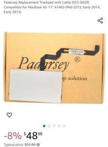 Padarsey Replacement Trackpad with Cable (923-0429) Compatible for MacBook... - Picture 1 of 6