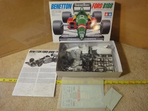 Rare! Vintage Tamiya Benetton Ford B188, F1 race car 1/20 model kit #21 NOS/New! - Picture 1 of 6