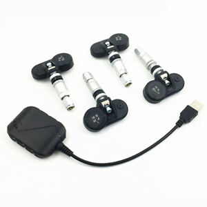 USB TPMS Car Tire Pressure Alarm Monitoring System For Car Radio DVD Player  