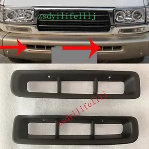 2x Cubierta de salida de aire para parachoques delantero izquierdo derecho Toyota Land Cruiser LC80 1995-97 - Imagen 1 de 2