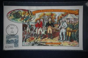 Burgoyne Surrender at Saratoga $1 Stamp FDC Handpainted Collins#W2201 Sc#2590 - Picture 1 of 1