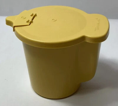 Vintage Tupperware Creamer & Flip-Top Lid Harvest Gold #574-12 Yellow - Image 1 of 4