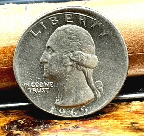 CH BU  1965 WASHINGTON QUARTER THAT'S BOTH OFF  CENTER AND BROAD STRUCK Cover