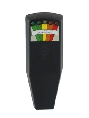LED Magnetic Field Detector EMF Meter Hunting Tester Paranormal Equipment Black - Image 1 of 4